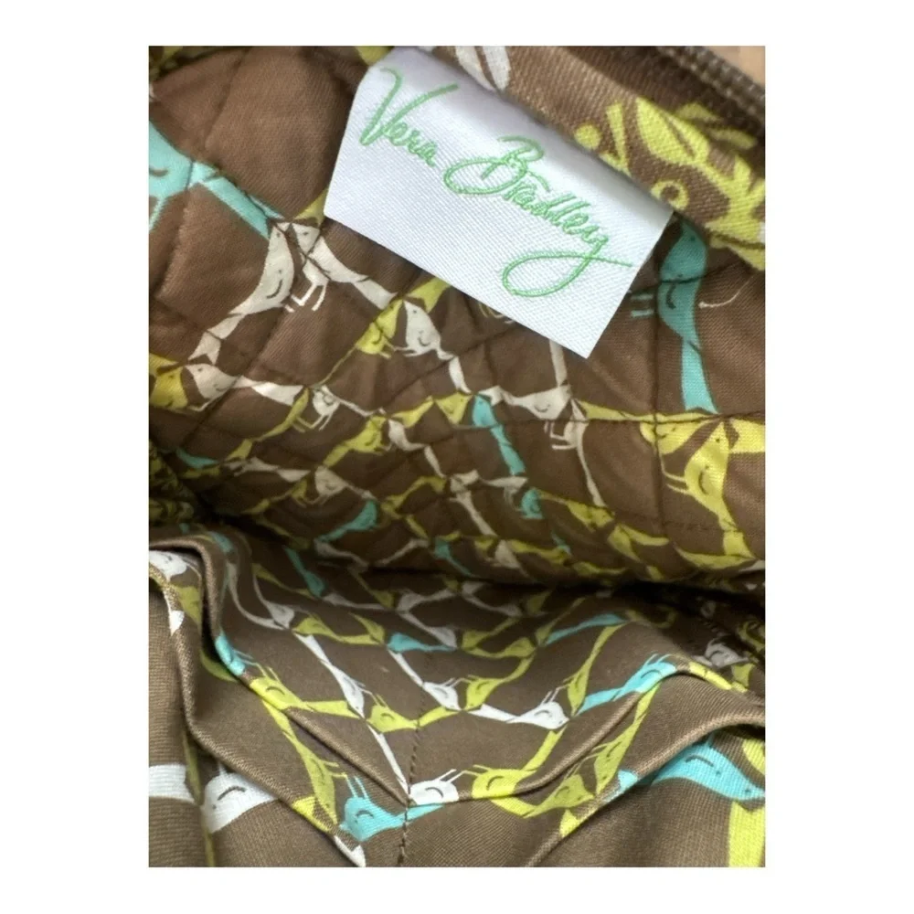 Vera Bradley Brown and Yellow Floral Phone Wristlet Case